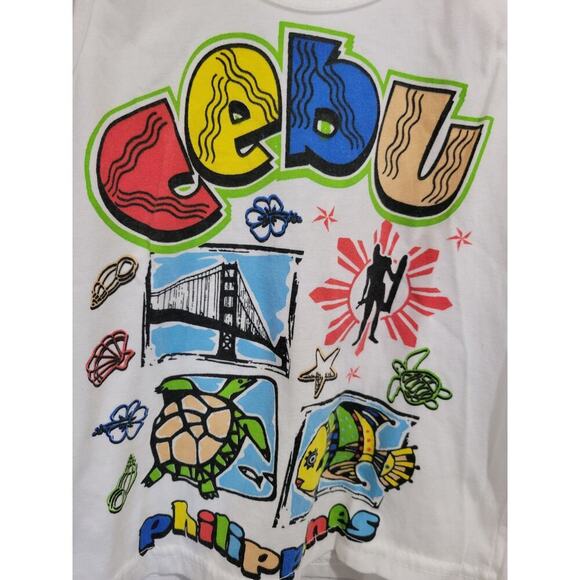 Island Limited kids unisex white CEBU Philippines graphic design tank top - Picture 3 of 6